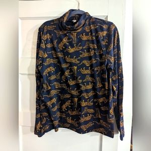 JCrew tiger turtleneck